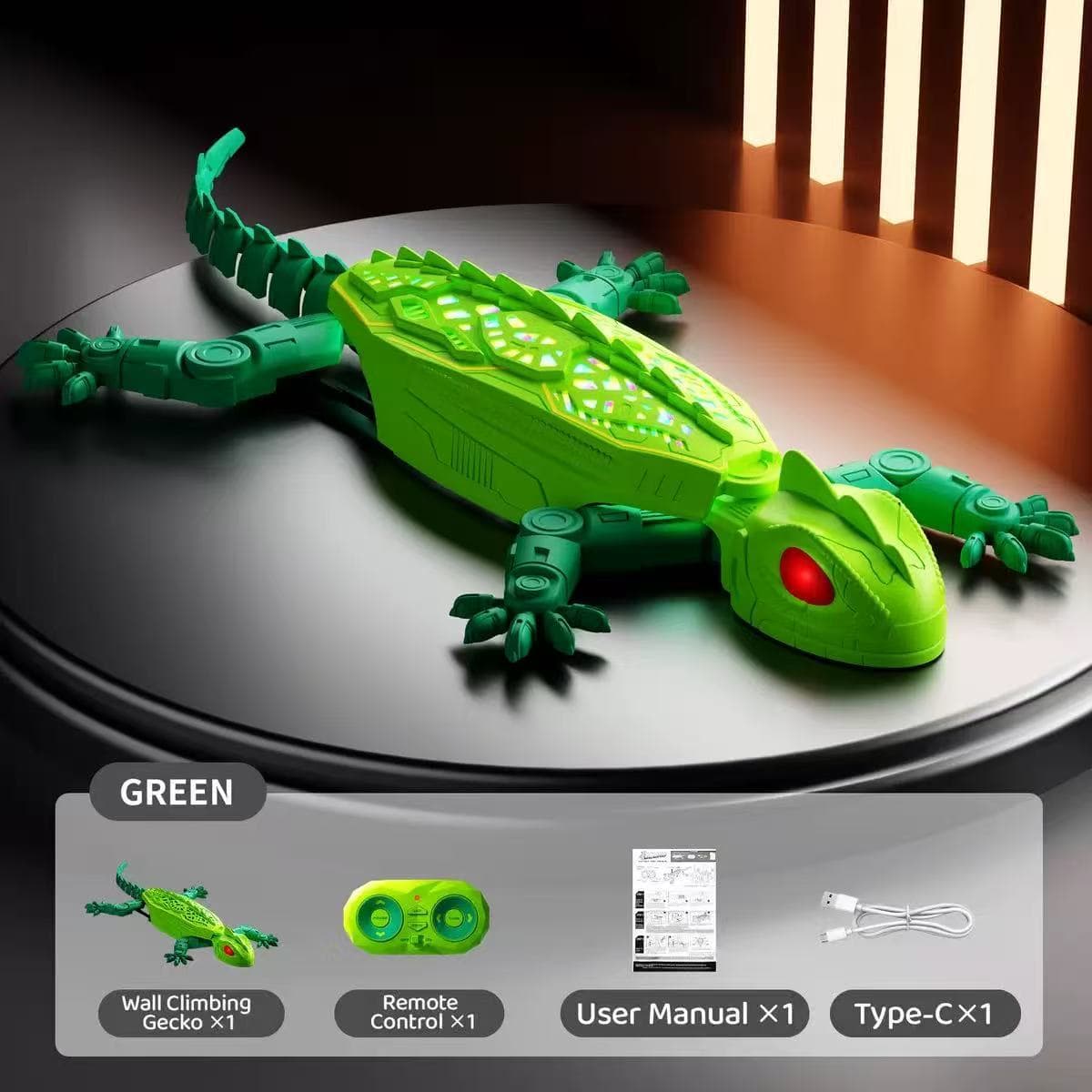 Childrens Remote-controlled Wall-climbing Gecko Toy