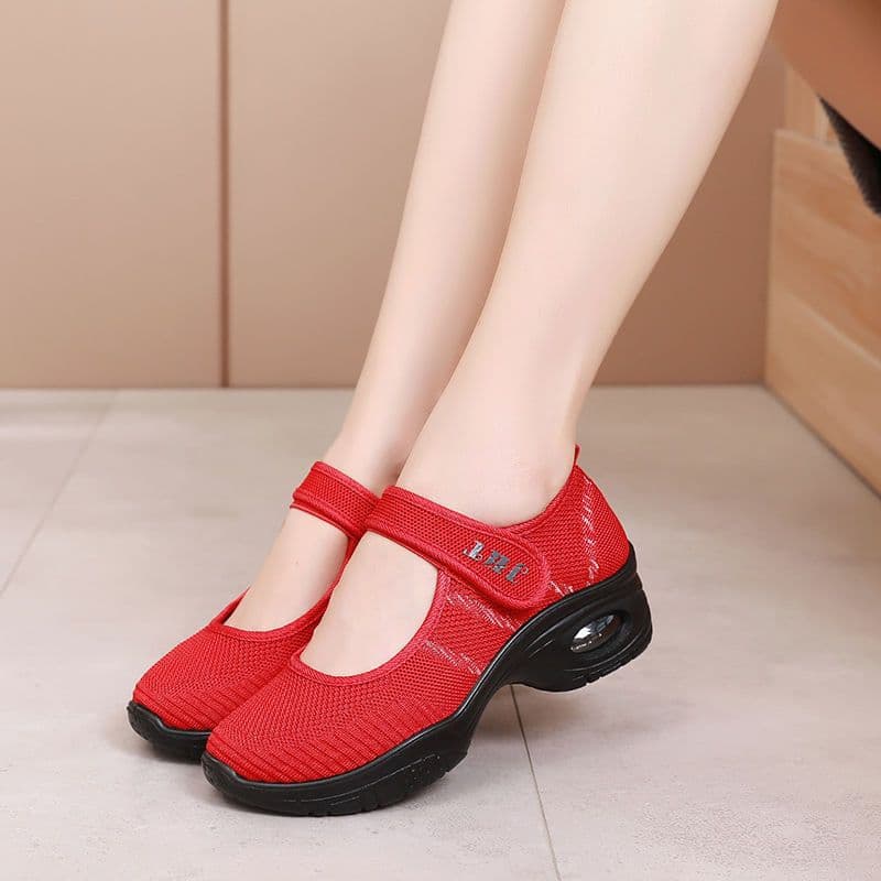 All-season Versatile Knit Womens Dance Shoes Breathable