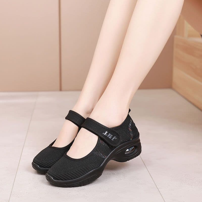 All-season Versatile Knit Womens Dance Shoes Breathable