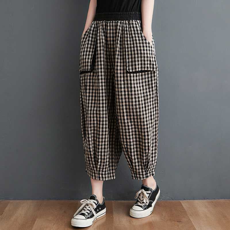 Retro-style Loose-fitting Plus-size Bloomers For Women