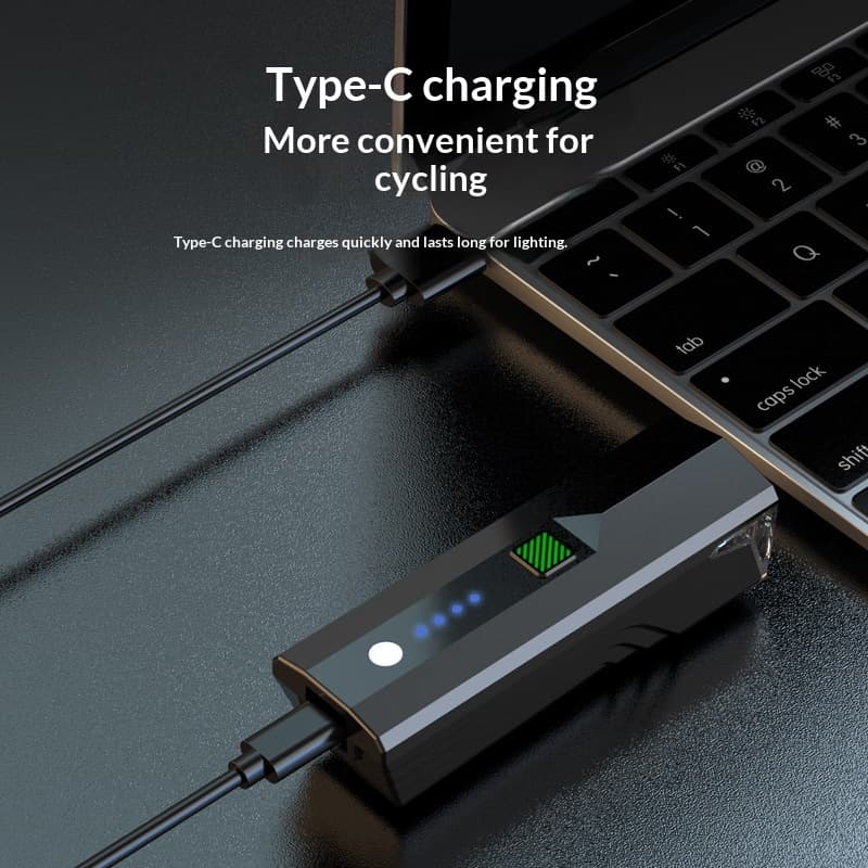Night Riding Gear With A High-intensity Front Light Rechargeable Bike Light