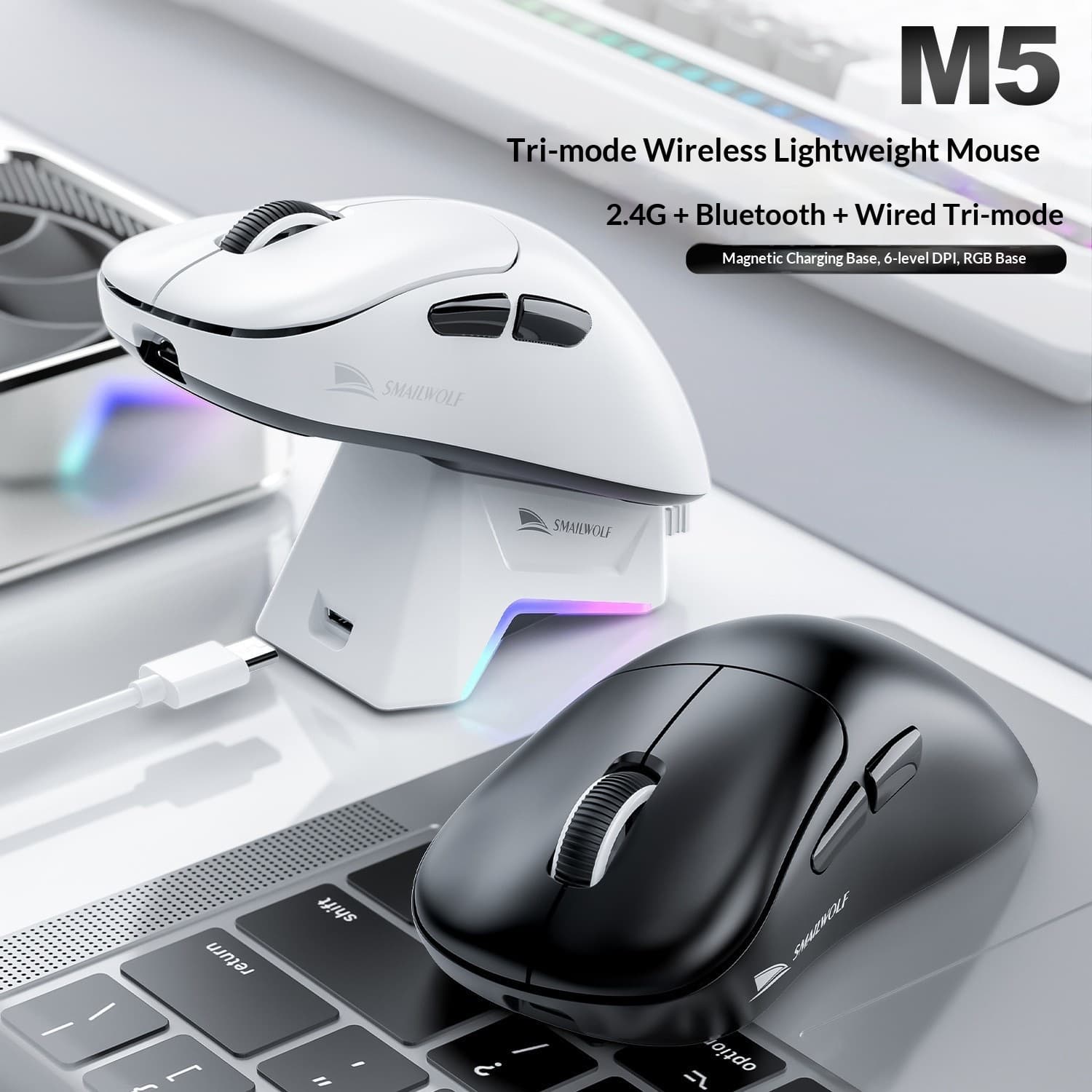 Wireless Bluetooth Mouse For Desktops And Laptops