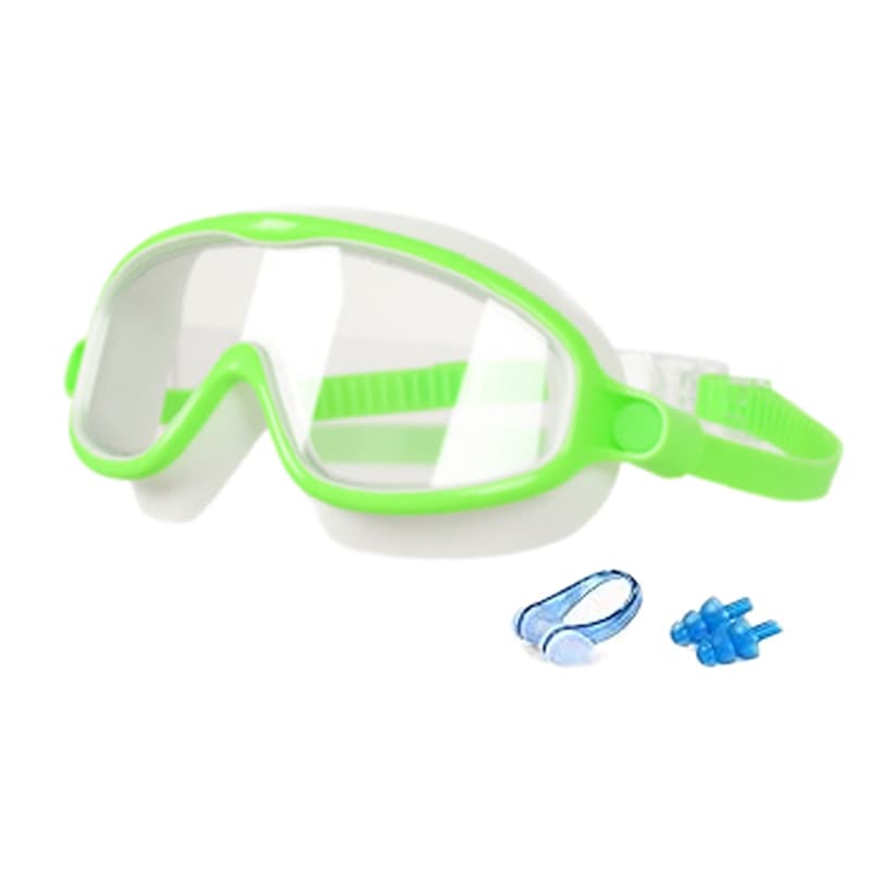 Kids Large-Frame Swimming Goggles With Nose Cover High-Definition Waterproof